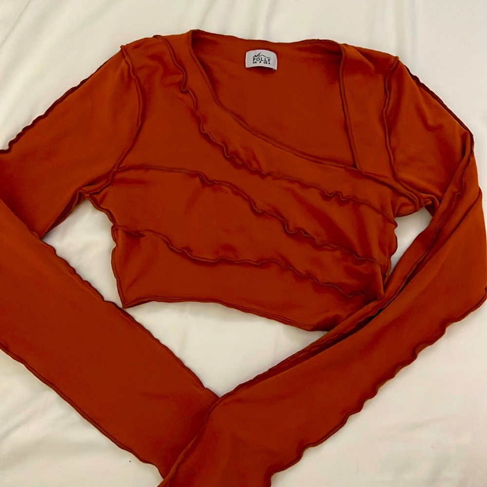 Oh Polly orange crop top